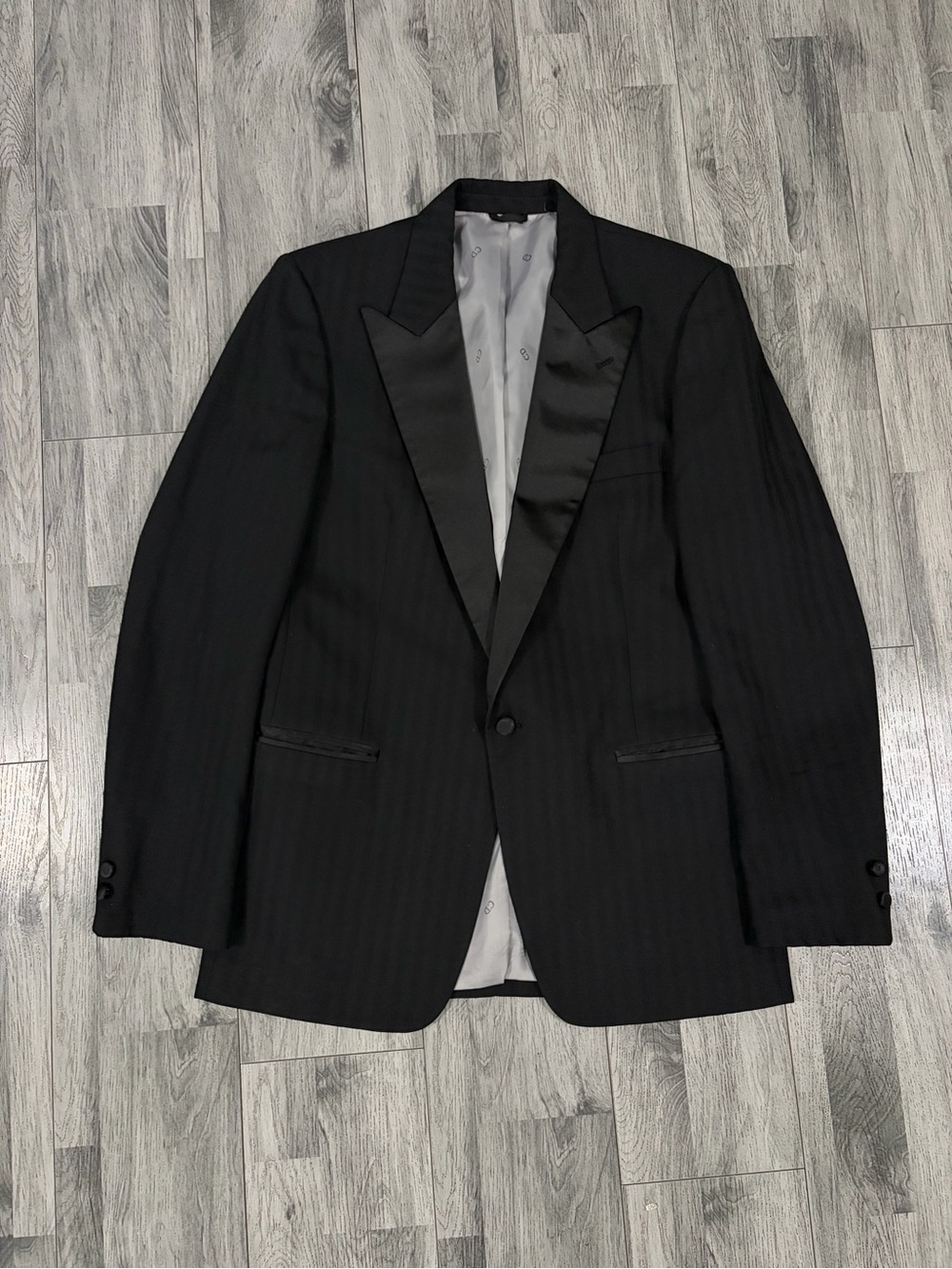 Christian Dior Monsieur Black Peak Lapel Tuxedo Jacket Vintage